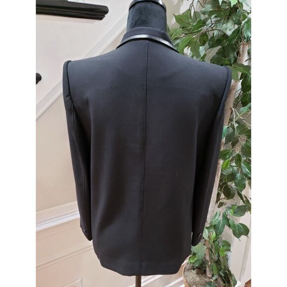 DIANA Women's Black Long Sleeve Single Breasted One Button Blazer Jacket Size M - Picture 7 of 12